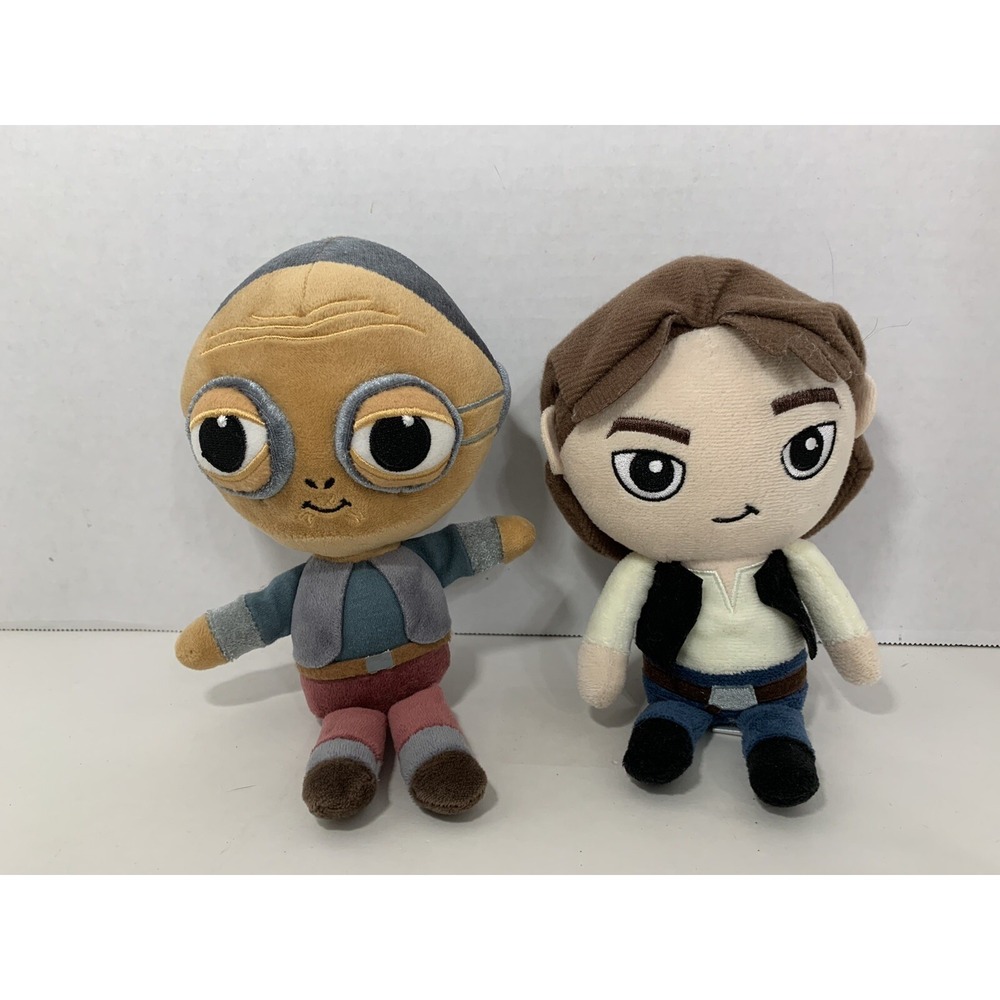 Funko Galactic Plushies Star Wars lot 2 small plush dolls Maz Kanata Han Solo